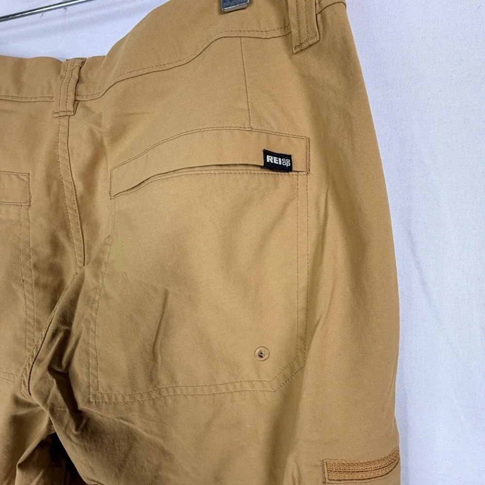 REI Co-op Sahara Path Pants Mens 31x29 Tan Brown Hiking Outdoor Travel Stretch